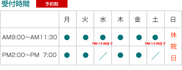 酒井健康院【岐阜】施術時間